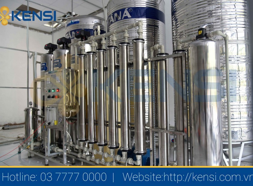 Hệ thống lọc nước RO tinh khiết phục vụ sản xuất nước đóng chai